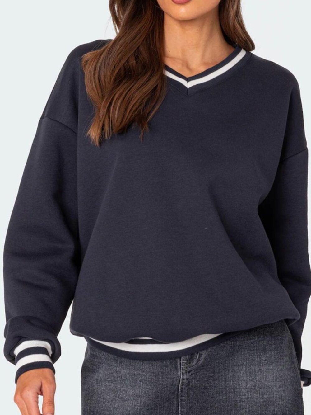 Edikted Navy Sweater
